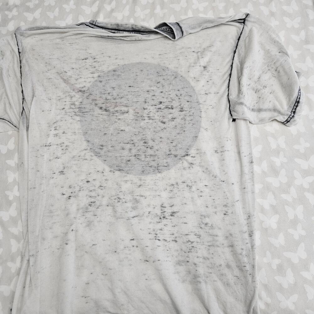 Fifth Sun NASA Graphic T Shirt Mens M Gray Distressed Acid Wash Grunge Nerdcore - Picture 3 of 5